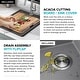 preview thumbnail 37 of 146, KRAUS Bellucci Workstation Topmount Drop-in Granite Kitchen Sink