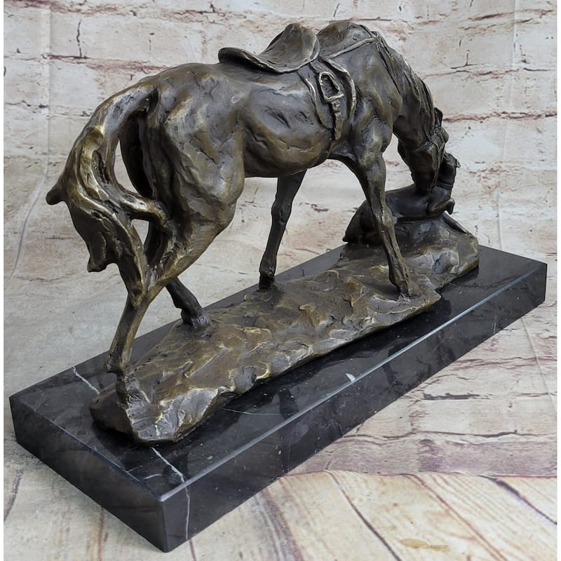 Friendship Between Imitative Horse Imitative Dog Bronze Statue Sculpture Equestrian Decor