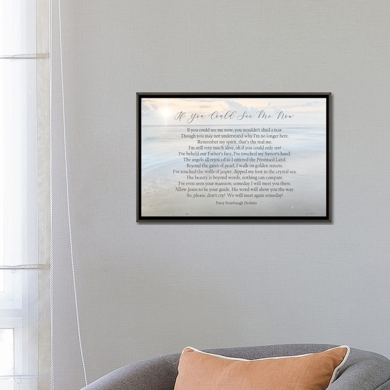 iCanvas "If You Could See Me Now - Ocean" by Lori Deiter Framed