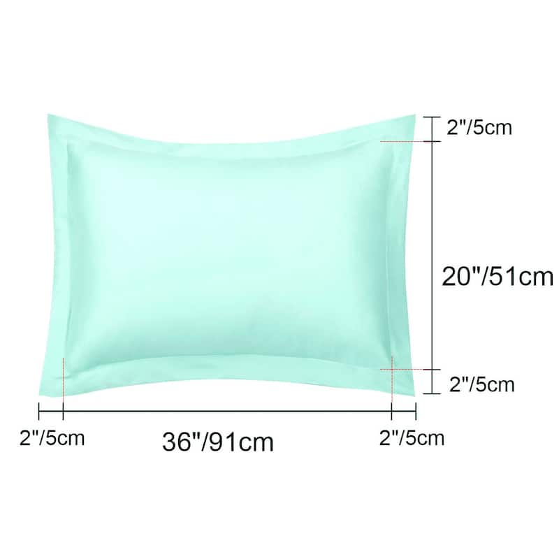 Soft 1800 Microfiber Oxford Pillowcases 2Pcs,