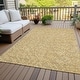 preview thumbnail 49 of 111, Machine Washable Indoor/ Outdoor Modern Dotty Chantille Rug Gold - 10' x 14'