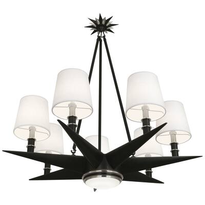 Robert Abbey S1018 Eight Light Chandelier Cosmos Deep Patina - One Size