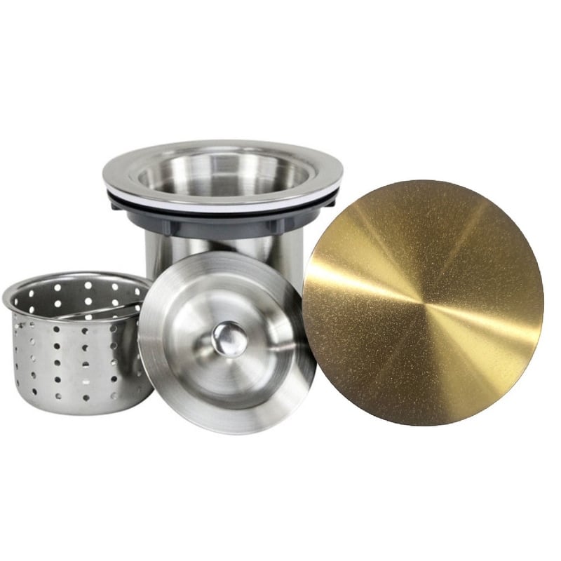 Kingsman 42 Inch Satin Gold Matte Stainless Steel Undermount 16-Gauge Kitchen Sink Single Bowl
