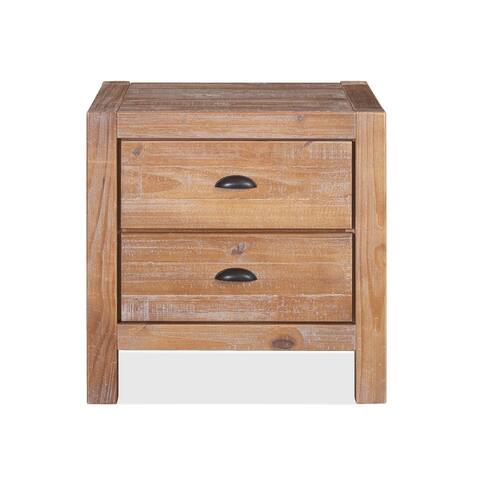Montauk Solid Wood 2-drawer Nightstand