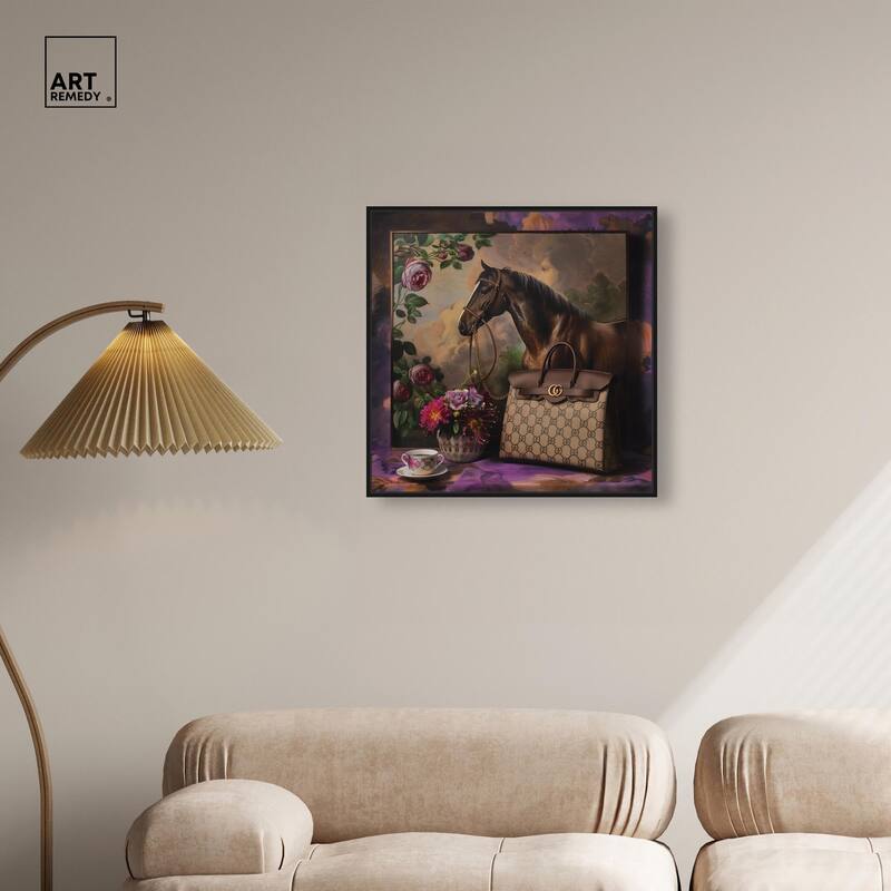 Fanciful Horse Portrait Canvas by Art Remedy