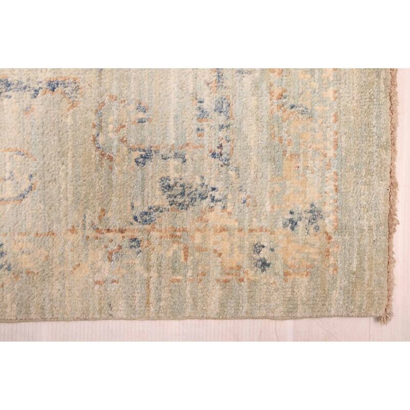 ECARPETGALLERY Hand-knotted Jules Serapi Blue Wool Rug - 8'11 x 12'0