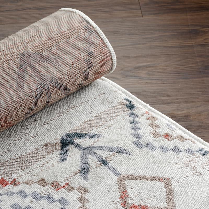 Modern Geometric Southwestern Indoor Area Rug by Superior