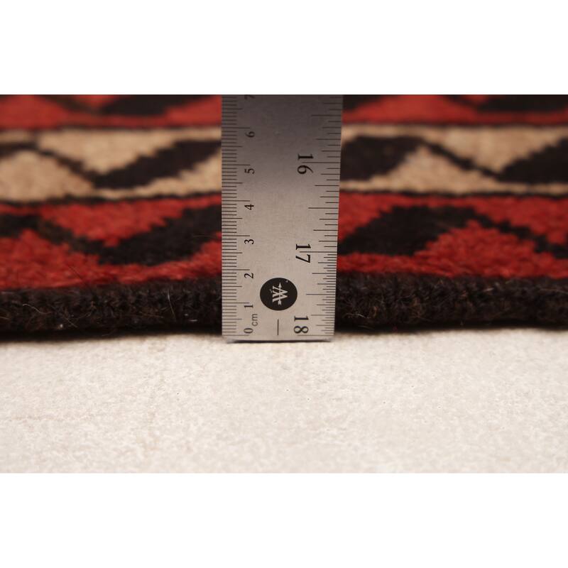 ECARPETGALLERY Hand-knotted Baluch Cream, Dark Copper Wool Rug - 3'5 x 6'1