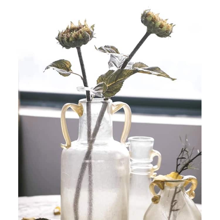 RusticReach Artificial Small Head Sunflower Stem 23.6" Tall