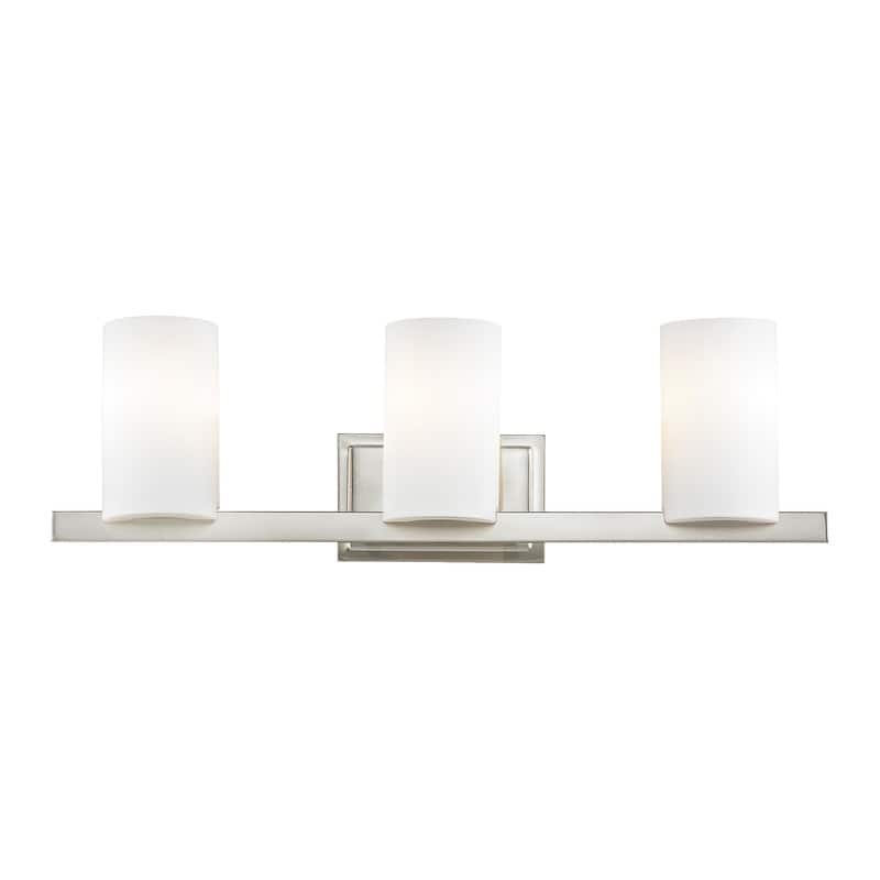 Livex Lighting 3 Light Brushed Nickel Bath Light,1333-91 - 26" W 8" H 5.625" EXT