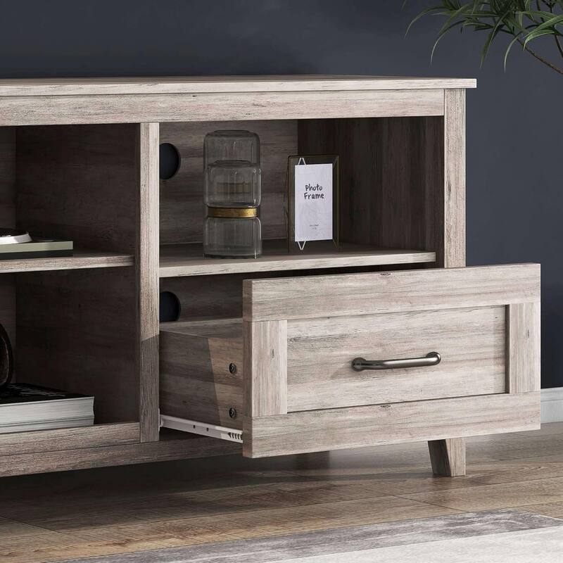 70 inch TV Stand for TVs up to 80" with Drawers Adjustable Shelves