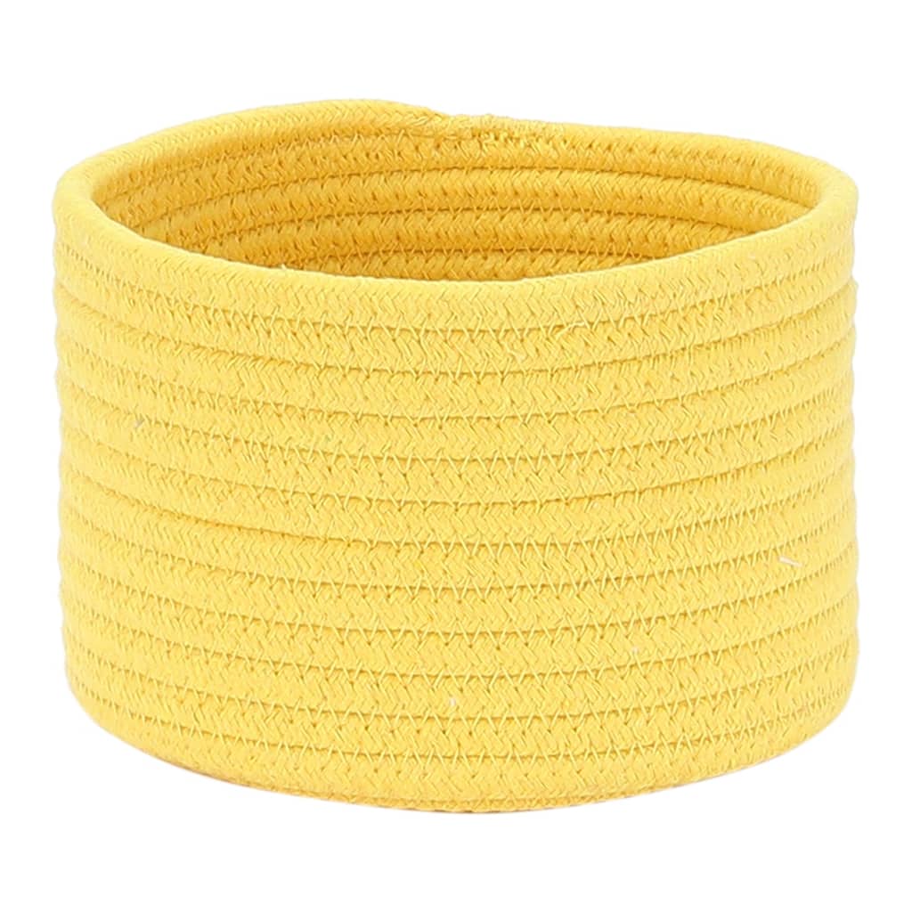 Woven Storage Basket, Shelf Closet Storage Bin for Key Tray Bowl for Entryway Desk, Catchall Home Decor 5.5*5.5*3.5in White