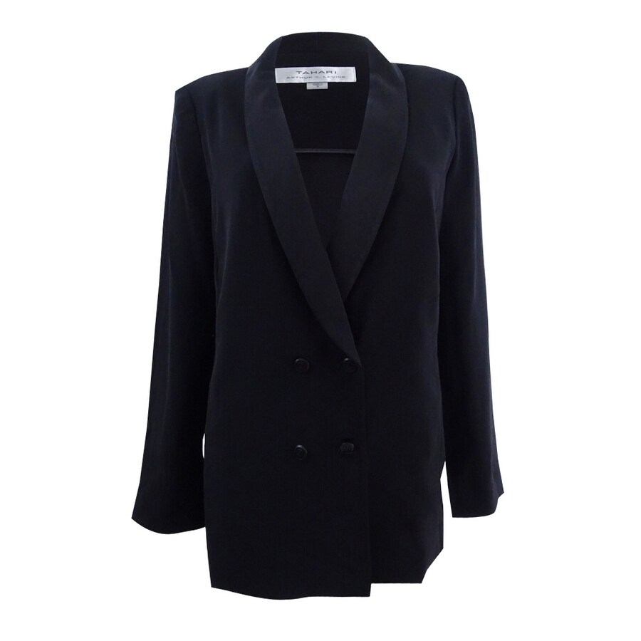 tahari shawl collar coat