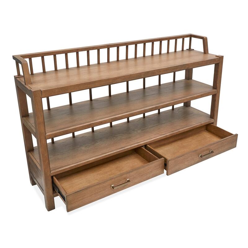Magnussen Home Lindon Belgian Wheat Server - 68''W x 17''D x 42''H
