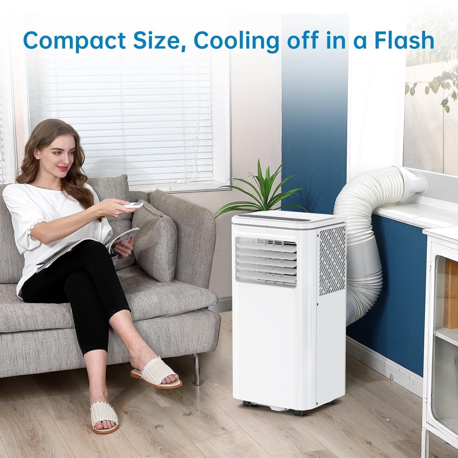 10,000 BTU Standing AC Unit Cools Room up to 450 sq. ft