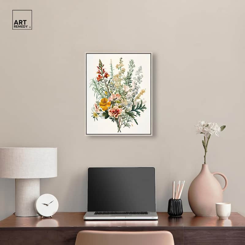 Quaint Bouquet Canvas by Art Remedy