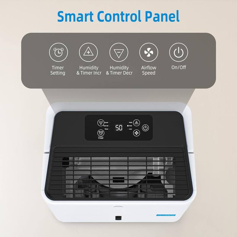 32 Pints Portable Smart Home Dehumidifier up to 3000 Sq.Ft - 32 Pints