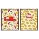preview thumbnail 15 of 30, Stupell Taco Tuesday and Truck Patterned Framed Floater Canvas Wall Art Design By Dina Riddle (Set of 2) 17 x 21 - Brown