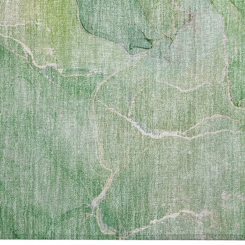 Allus Artistic Abstract Weather Resistant Classic Meets Modern Outdoor Rug