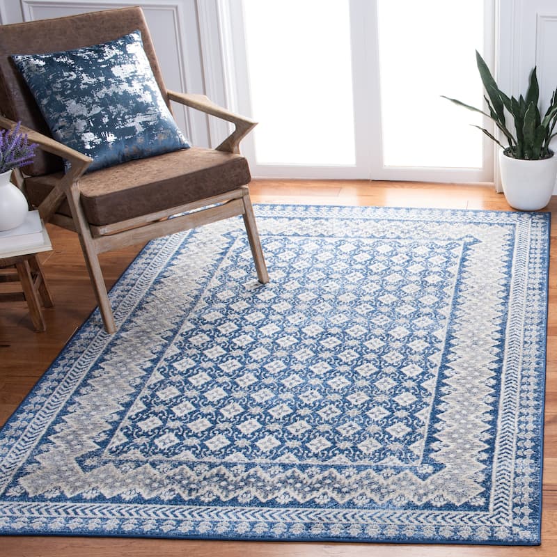 SAFAVIEH Brentwood Banga Traditional Oriental Rug - 8' x 10' - Navy/Beige