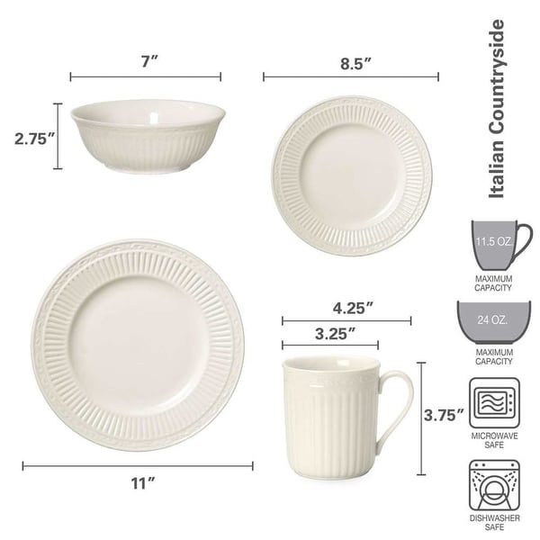 Mikasa Italian Countryside 16 Piece Dinnerware Set - Bed Bath