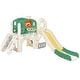 preview thumbnail 12 of 15, Climbing Crawling Playhouse Freestanding Arch Tunnel With Slide Ring Toss Basketball Hoop Toy Storage Organizer Green