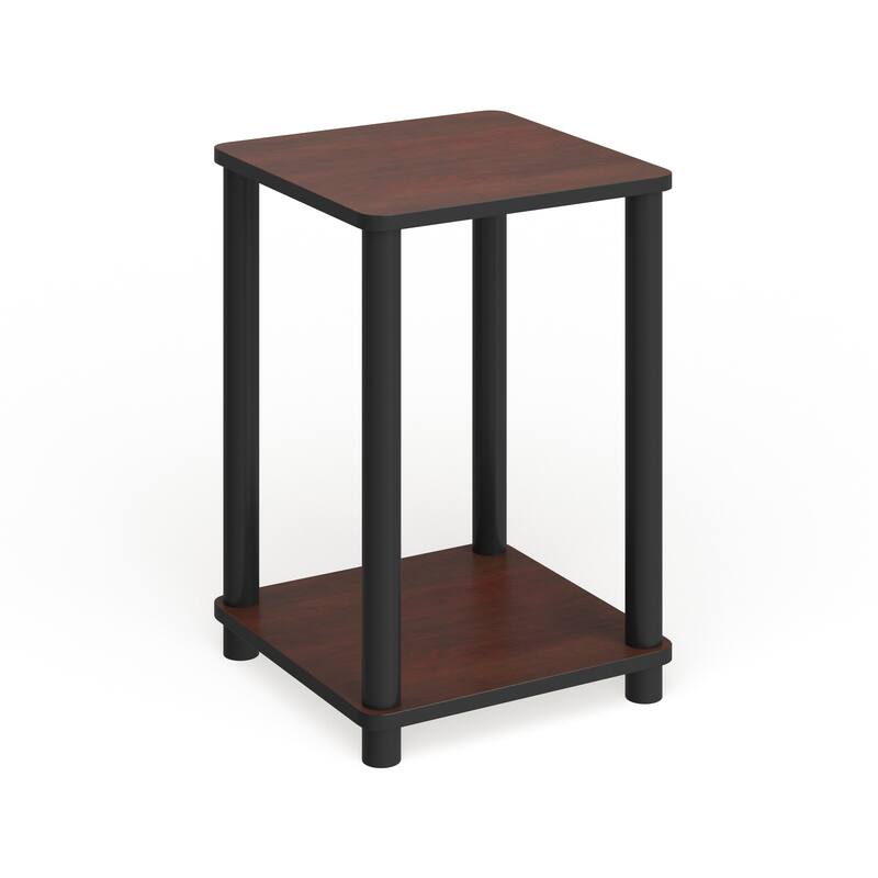 Porch & Den St. Marks End Table - 1 table - dark cherry/black
