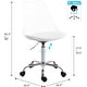 preview thumbnail 49 of 62, Acrylic Swivel adjustable height Armless Home office Rolling Chair