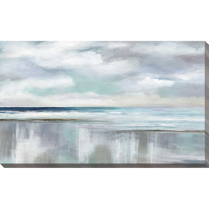 "Cyan Sunrise" by Nan Print on Canvas