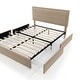 preview thumbnail 17 of 22, Furniture of America Jacinth Modern Velvet 4-Drawer Full Storage Platform Bed