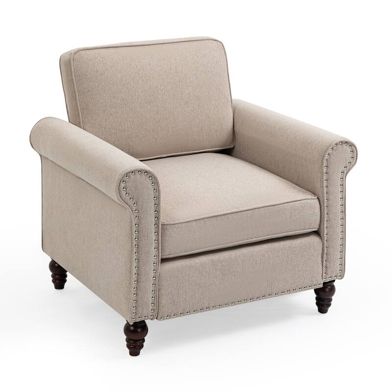 Upholstered Accent Chair, Single Sofa