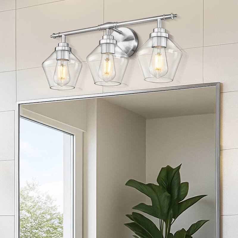 3/4-Light Modern Bathroom Vanity Light