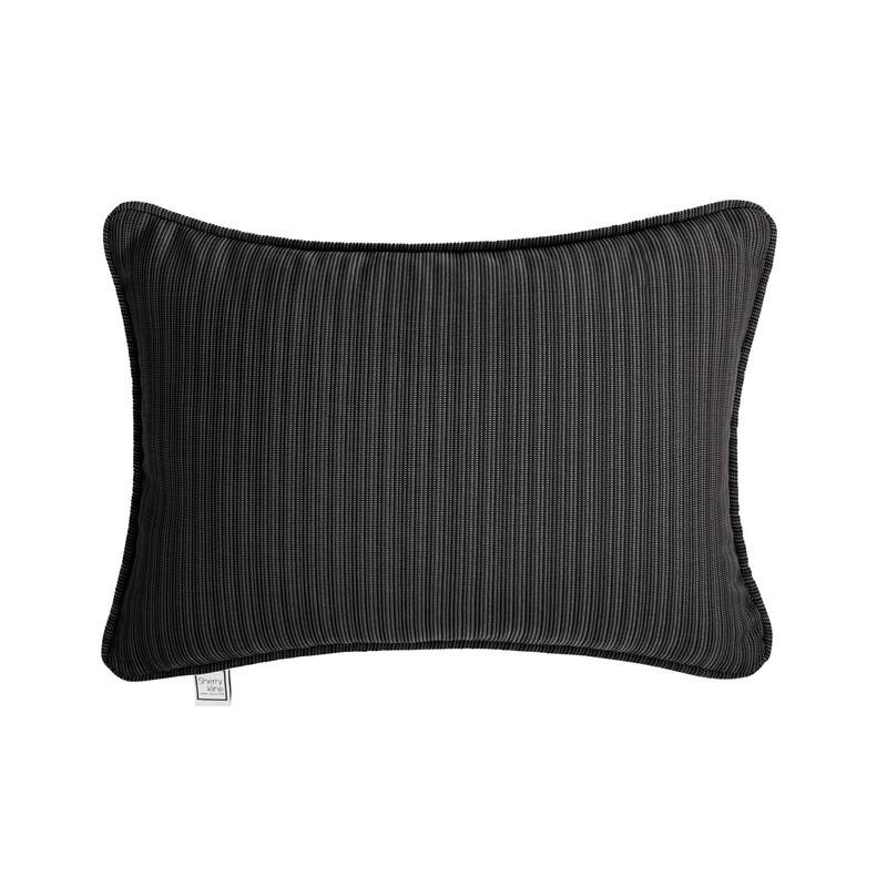 Sherry Kline Island Breeze Corded Indoor/Outdoor Pillows & Chaise Lounge - 13"x18" - Black