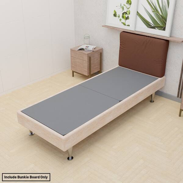 ONETAN, 1.5-Inch Split Bunkie Board for Mattress/Bed Support - Fully Assembled, Improved Comfort and Support, Gray