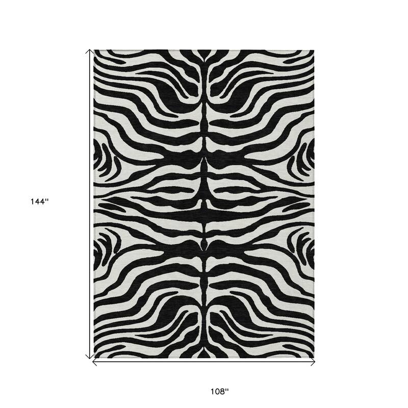 HomeRoots Animal Print Transitional Rectangle Outdoor Rug
