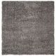 preview thumbnail 74 of 83, SAFAVIEH Fontana Shag Kimberlie Solid 2-inch Thick Rug 3' Square - Silver - Square