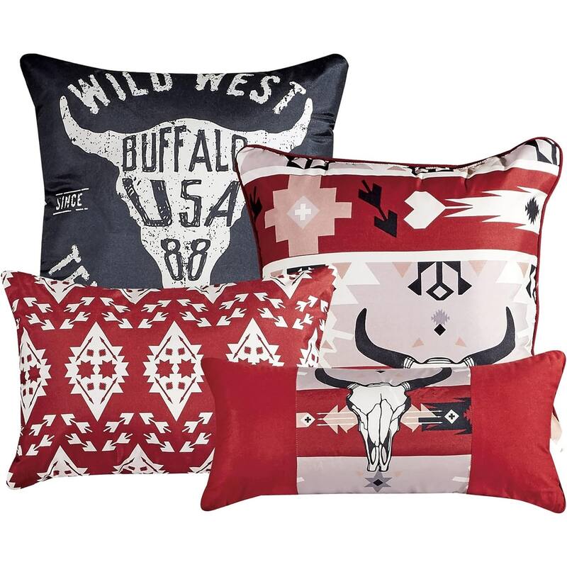 7 Piece Comforter Set Ted Western Style Soft Bedding