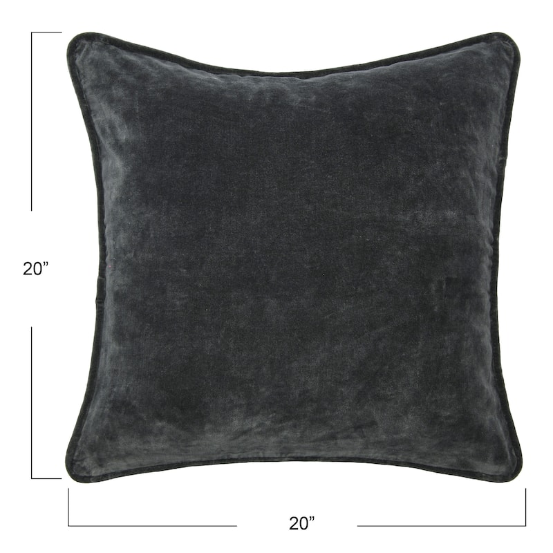 20" Square Velvet Pillow Cover
