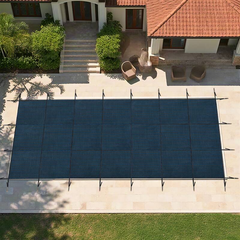 25x45ft Swimming Pool Cover,Triple Stitched High Strength Mesh