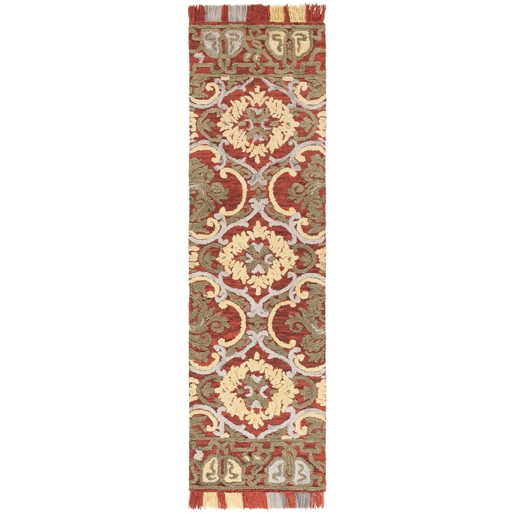 SAFAVIEH Handmade Blossom Porzia Floral Wool Rug