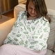 preview thumbnail 2 of 4, Sweet Jojo Designs Floral Leaf Boy Girl 5 in 1 Baby Car Seat Nursing Cover Green White Boho Bohemian Watercolor Flower Woodland