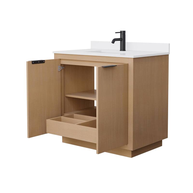 Wyndham Collection Maroni 36" Free Standing Single Basin Vanity Set