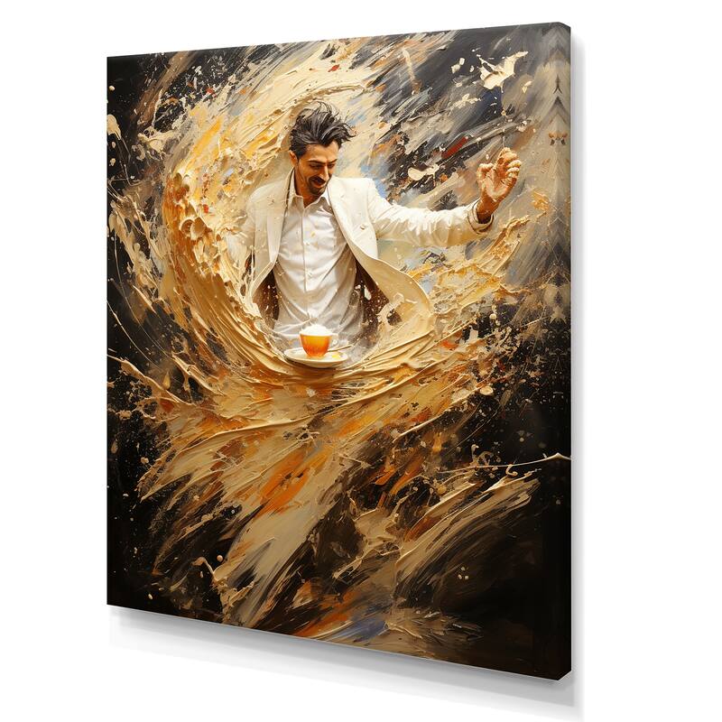 Designart quot Coffee Baristas Dance quot Coffee Tea Wall Art Bed Bath