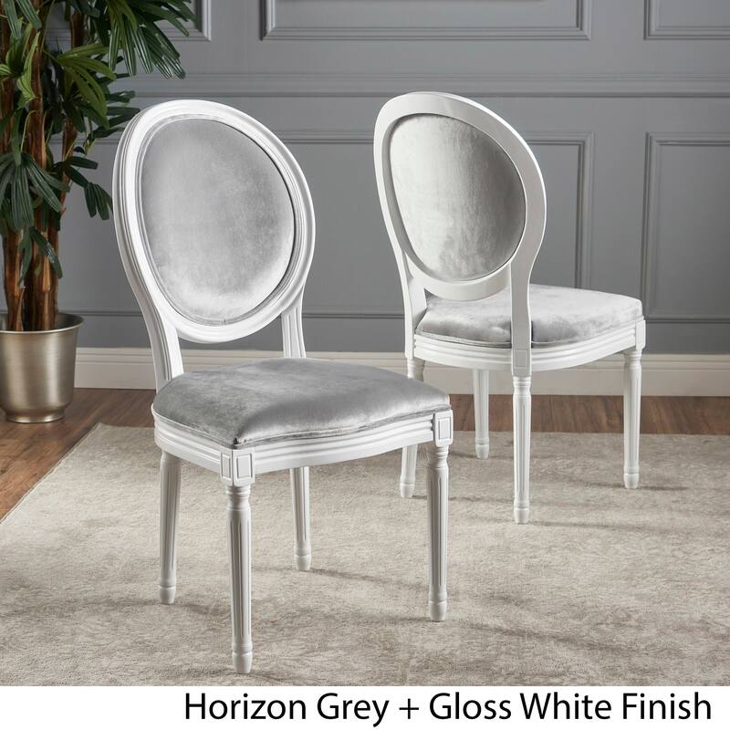 Phinnaeus Contemporary Velvet Dining Chairs (Set of 2) by Christopher Knight Home