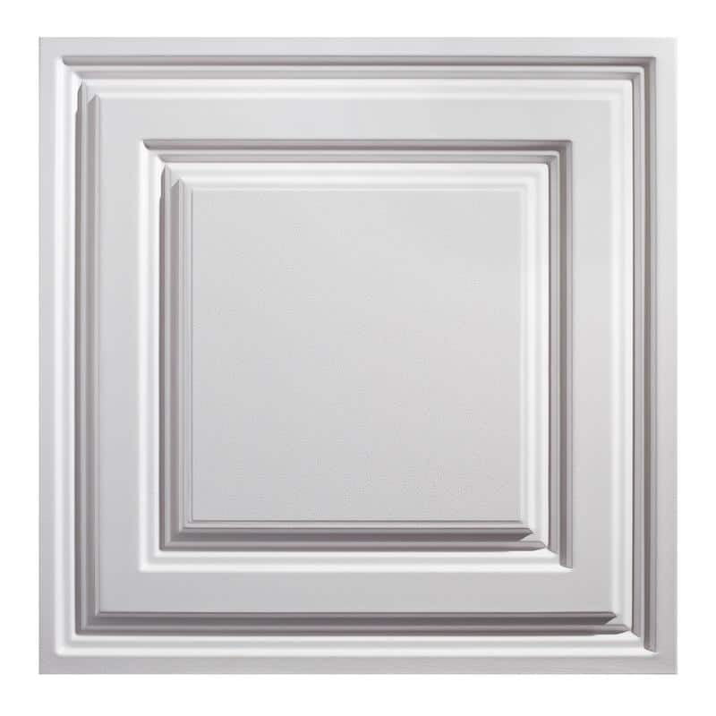 Genesis Icon Relief White 2 x 2 ft. Lay-in Ceiling Tile
