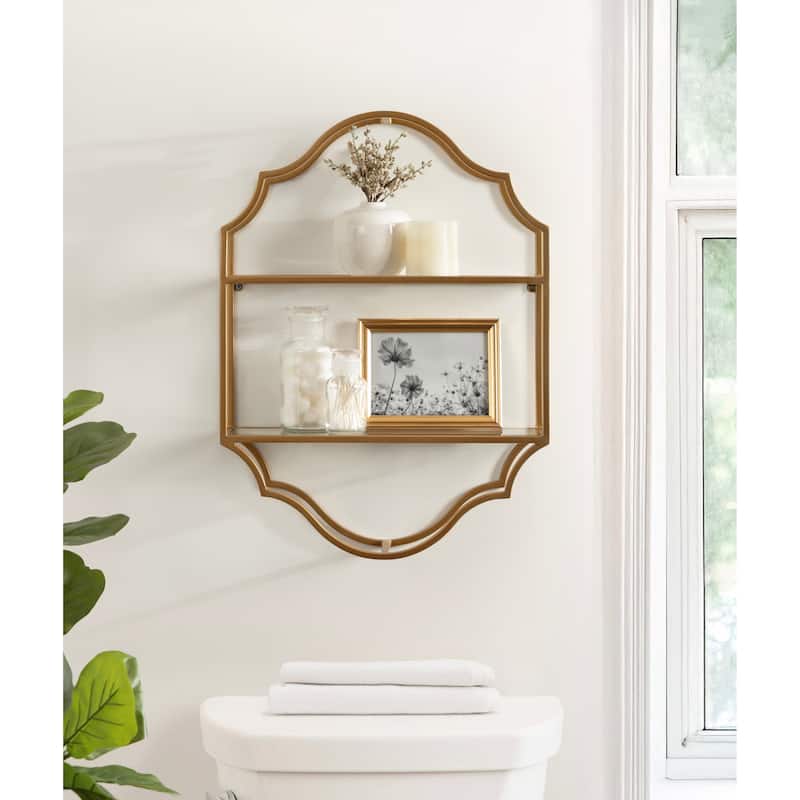 Kate and Laurel Leanna Tiered Wall Shelf