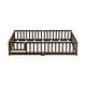 preview thumbnail 73 of 173, Toddler Floor Bed with Fence and Door, Montessori Platform Floorbed with Safety Guardrails for Children Boys Girls Kids Playroom
