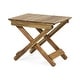 preview thumbnail 7 of 18, Malibu Outdoor 3-piece Acacia Wood Chat Set by Christopher Knight Home