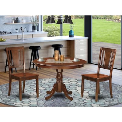 Round Kitchen Table Set with Dinette Chairs - 5 Piece Dining Room Table Set