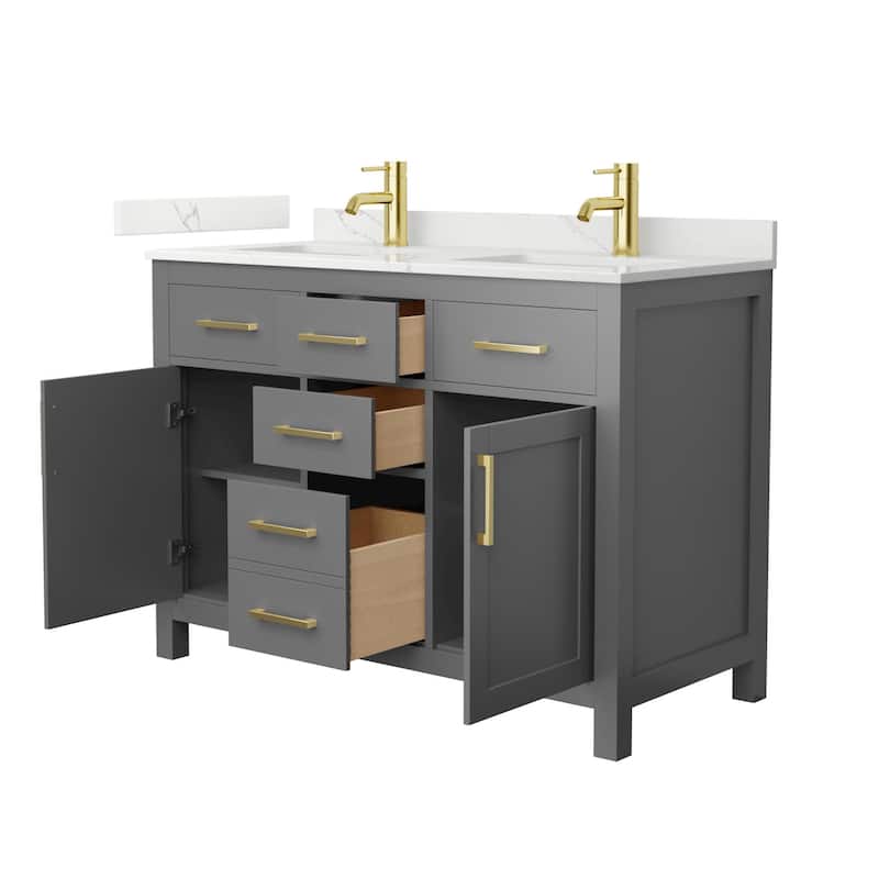 Wyndham Collection WCG2424-48D-QTZ-UNSMXX Beckett 48" Free Standing